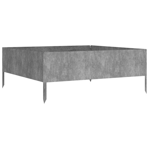 vidaXL Korotettu kukkalaatikko 100x100x41 cm Corten teräs