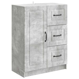 vidaXL Sivup&ouml;yt&auml; Betoninharmaa 66 x 34,5 x 87 cm Tekninen puu