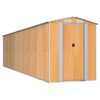 vidaXL Puutarhavaja vaaleanruskea 192x772x223 cm galvanoitu ter&auml;s