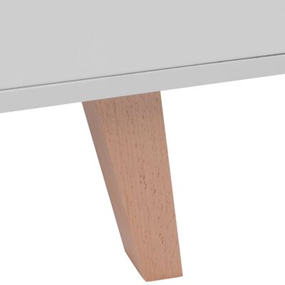 vidaXL Korkeakiilto Sivupöytä 150x40x70 cm MDF Valkoinen