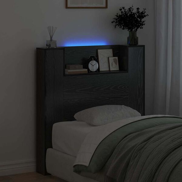 vidaXL P&auml;&auml;tylevy Musta tammi. 100 x 15 x 103,5 cm Tekninen puu