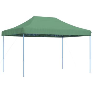 vidaXL Taitettava pop-up juhlateltta vihre&auml; 410x279x315 cm