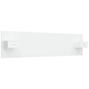 vidaXL S&auml;ngynp&auml;&auml;ty s&auml;ilytystilalla valkoinen tekninen puu