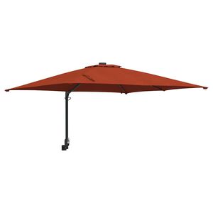vidaXL Puutarhavarjo LED -nauhavalot Terrakotta 248,5 x 247,5 x 160 cm