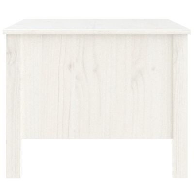 vidaXL Sohvapöytä valkoinen 100x50x40 cm täysi mänty