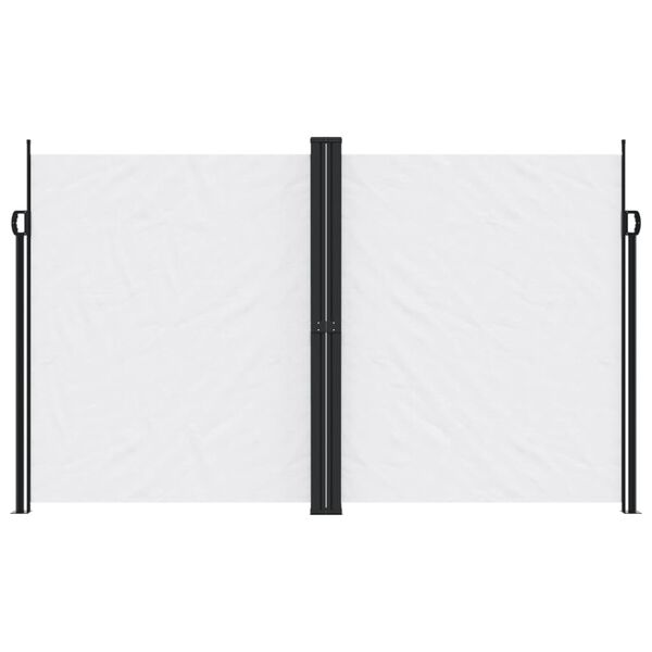 vidaXL Sis&auml;&auml;nvedett&auml;v&auml; sivumarkiisi valkoinen 200x1000 cm
