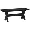 vidaXL Ruokapenkki NOAIN 120 x 41 x 45 cm Massiivim&auml;nty Musta