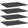 vidaXL Kirjahyllytasot 4 kpl harmaa 60x50x1,5 cm lastulevy