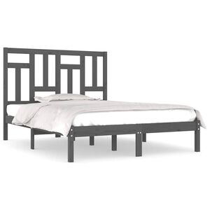 vidaXL S&auml;ngynrunko harmaa t&auml;ysi m&auml;nty 200x200 cm