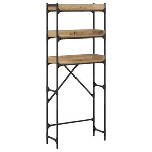 vidaXL Pesukoneen hylly Artisan tammi 67 x 25 x 163 cm Tekninen puu