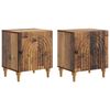 vidaXL Y&ouml;p&ouml;yt&auml;kaappi 2 pcs Vanha puu 43 x 34,5 x 50 cm Tekninen puu