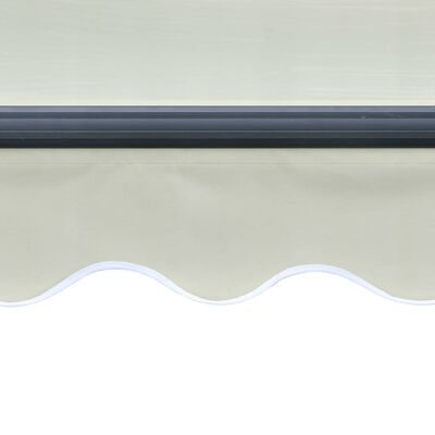 vidaXL Sisäänkelattava markiisi tuulisensori ja LED 400x300 cm kerma