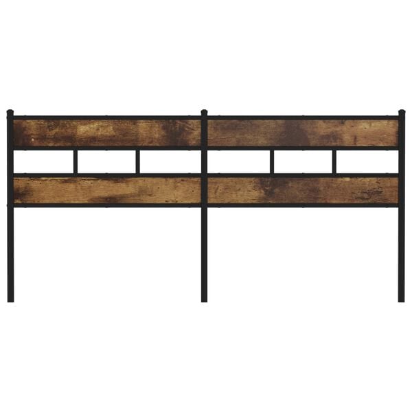 vidaXL S&auml;ngynp&auml;&auml;ty savutammi 180 cm rauta ja tekninen puu