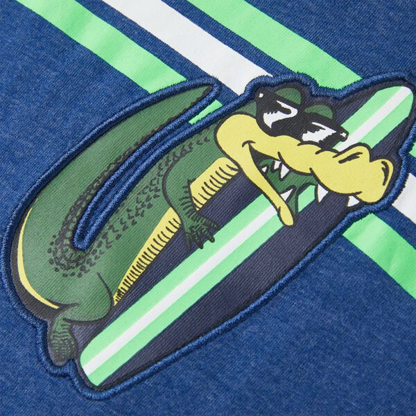 Lasten T-paita meleerattu tummansininen 116