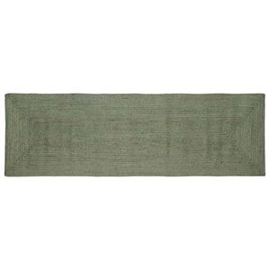 vidaXL Alue matot Suorakaide Oliivinvihre&auml; 80 x 200 cm Juutti