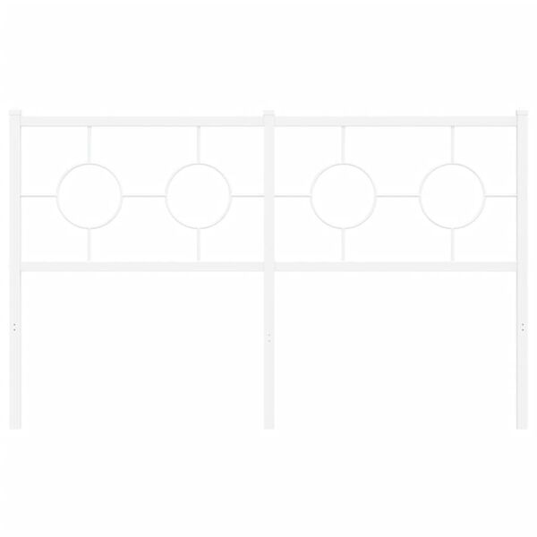 vidaXL Metallinen vaihtop&auml;&auml;ty valkoinen 140 cm