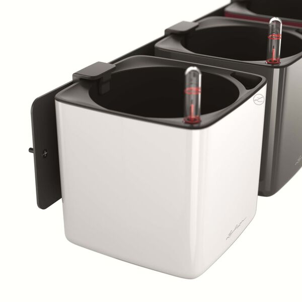 LECHUZA Kukkalaatikot 3 kpl Green Wall Home Kit kiiltävä valkoinen