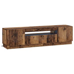 vidaXL LED TV-kaappi Vanha puu Tekninen puu