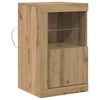 vidaXL LED-p&ouml;yt&auml;taso 41 x 37 x 67 cm Tekninen puu Artisan tammi