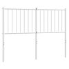vidaXL Metallinen vaihtop&auml;&auml;ty valkoinen 120 cm