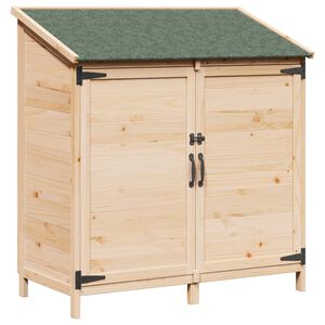 vidaXL Puutarhasuoja Luonnollinen 106,5 x 56 x 113,5 cm Tekninen puu