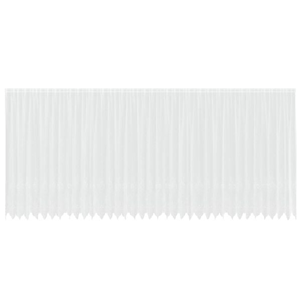 vidaXL Verkkoverho verhoilla Valkoinen 900 x 240 cm Polyesteri