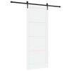 vidaXL Liukuovi ORKDAL 93 x 232 cm Tekninen puu Valkoinen ja musta