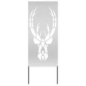 vidaXL Puutarhan yksityisyyden verho Eläinkuvio Hopea 50 x 140 cm