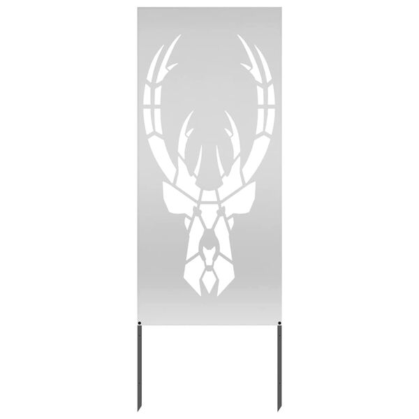 vidaXL Puutarhan yksityisyyden verho El&auml;inkuvio Hopea 50 x 140 cm