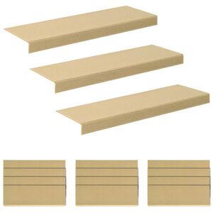 vidaXL Porrasmatot 15 kpl 65 x 21 x 4 cm Beige Polyesteri Suorakaide