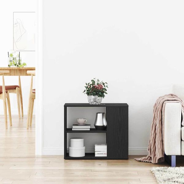 vidaXL Sivupöytä Musta tammi. 60 x 30 x 50 cm Tekninen puu