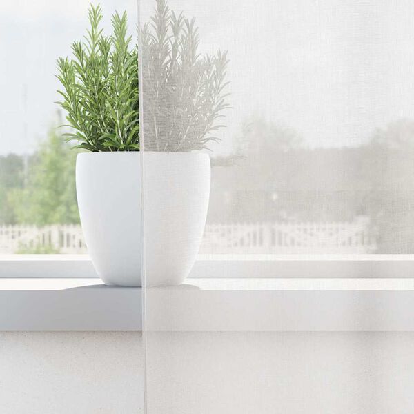 vidaXL Voileeverhot tangotaskuilla 2 kpl valkoinen