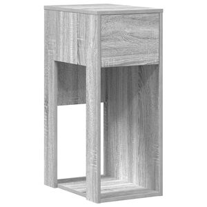 vidaXL Tietokonetorniteline laatikolla Harmaa Sonoma 30x44x74 cm