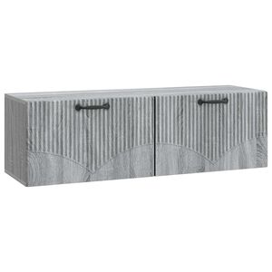 vidaXL Sein&auml;lle asennettava TV-kaappi Harmaa sonoma 98 x 31 x 30 cm