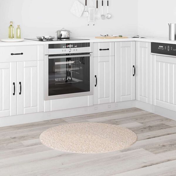 vidaXL Liukumaton Shaggy Matto Kerma 90 x 90 cm PP