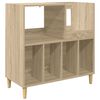 vidaXL Vinyylisoittimen teline Sonoma-tammi 82 x 39,5 x 82,5 cm