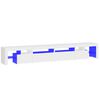 vidaXL TV-taso LED-valoilla valkoinen 260x36,5x40 cm