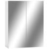 vidaXL Kylpyhuoneen peilikaappi valkoinen 60x15x75 cm MDF