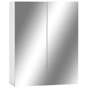 vidaXL Kylpyhuoneen peilikaappi valkoinen 60x15x75 cm MDF
