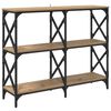 vidaXL Konsolip&ouml;yt&auml; Artisan tammi 100 x 28 x 80,5 cm Tekninen puu