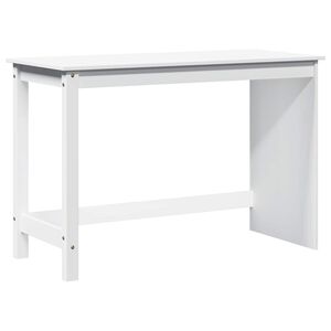 vidaXL P&ouml;yt&auml; Valkoinen 112 x 50 x 75 cm Massiivinen m&auml;nty
