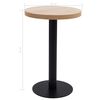 vidaXL Bistrop&ouml;yt&auml; vaaleanruskea 50 cm MDF