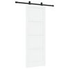 vidaXL Liukuovi ORKDAL 78 x 211 cm Tekninen puu Valkoinen ja musta