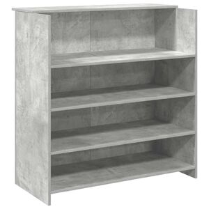 vidaXL Vastaanottop&ouml;yt&auml; betoni harmaa 100x50x103,5 cm suunniteltu puu