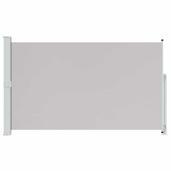 vidaXL Sis&auml;&auml;nvedett&auml;v&auml; terassin sivumarkiisi 180x300 cm harmaa