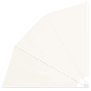 vidaXL Kokoontaittuva parvekkeen sivumarkiisi kerma 210x210 cm