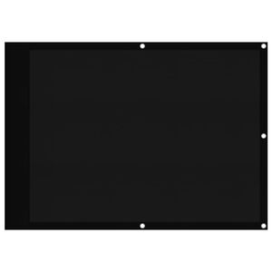 vidaXL Parvekesuoja musta 75x800 cm 100% polyesteri Oxford kangas