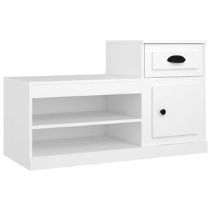 vidaXL Kenk&auml;kaappi valkoinen 100x42x60 cm tekninen puu