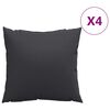 vidaXL Sohvatyynyt 4 kpl musta 40x40 cm kangas