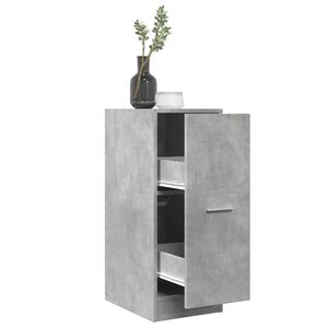 vidaXL Apteekkarinkaappi betoninharmaa 30x41x77,5 cm tekninen puu